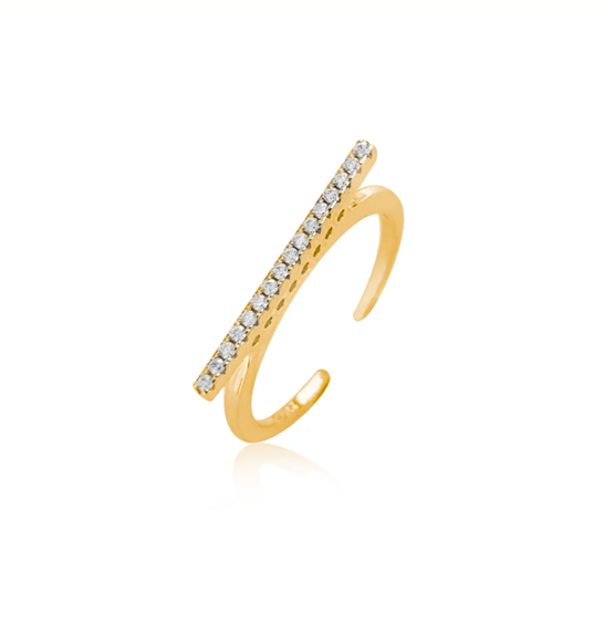 Anello CikOrefice Gioielli Donna Anello In Argento in Argento Cristallo AN TWS 03-G - AN TWS 03-G
